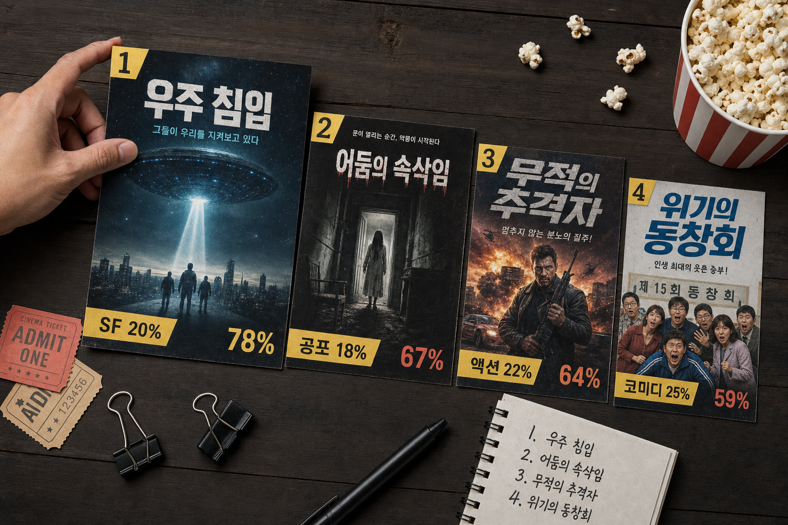 장르별 B급 추천 리스트 2026