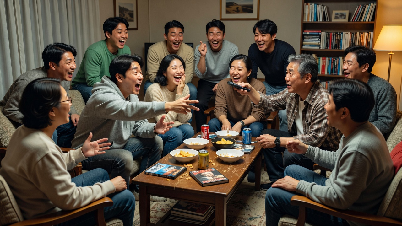 B급 매니아 토크에서 주요 감상 포인트를 나누는 모습